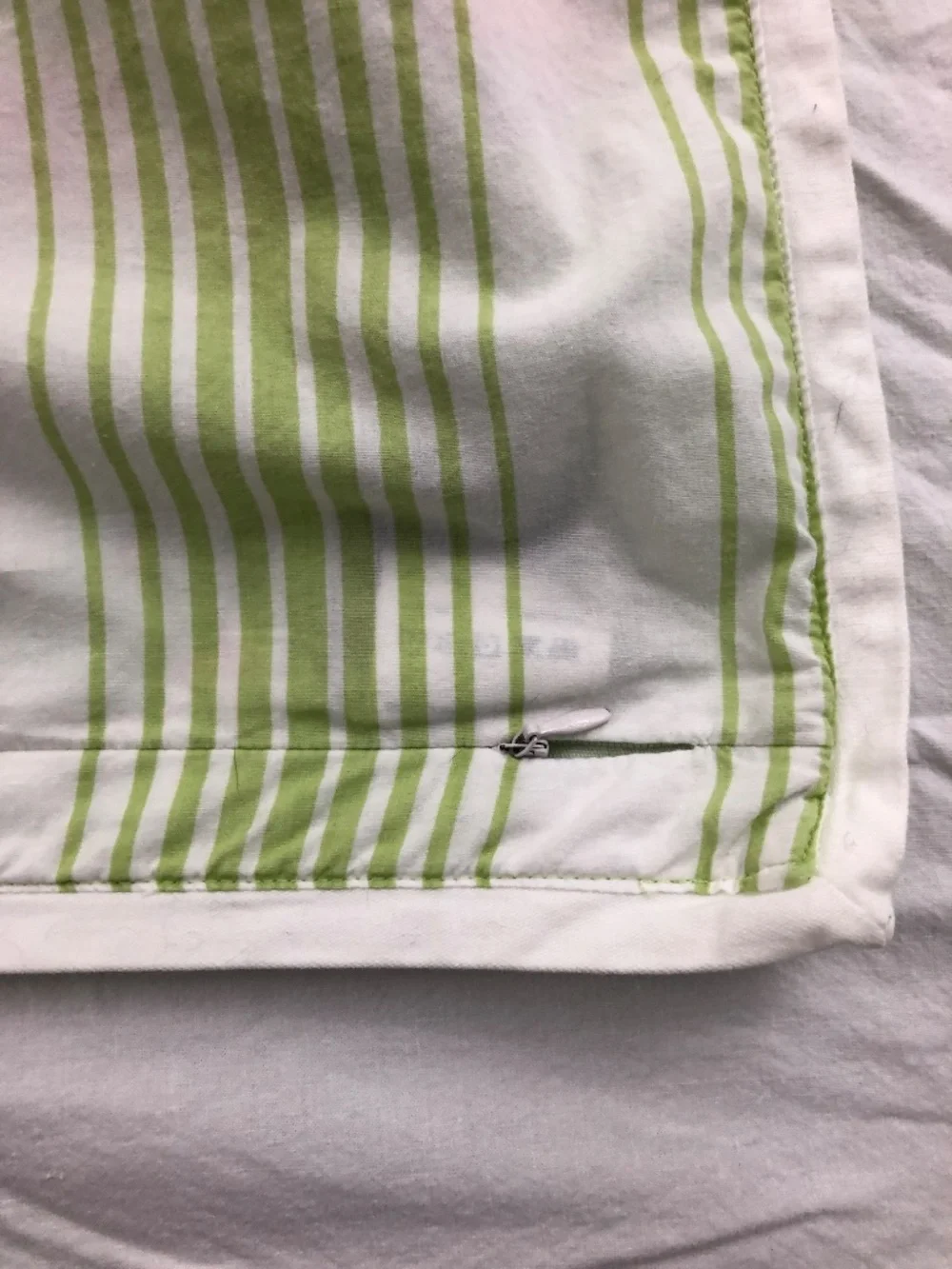 Tommy Hilfiger set of 2 reversible standard pillow shams cotton floral stripes